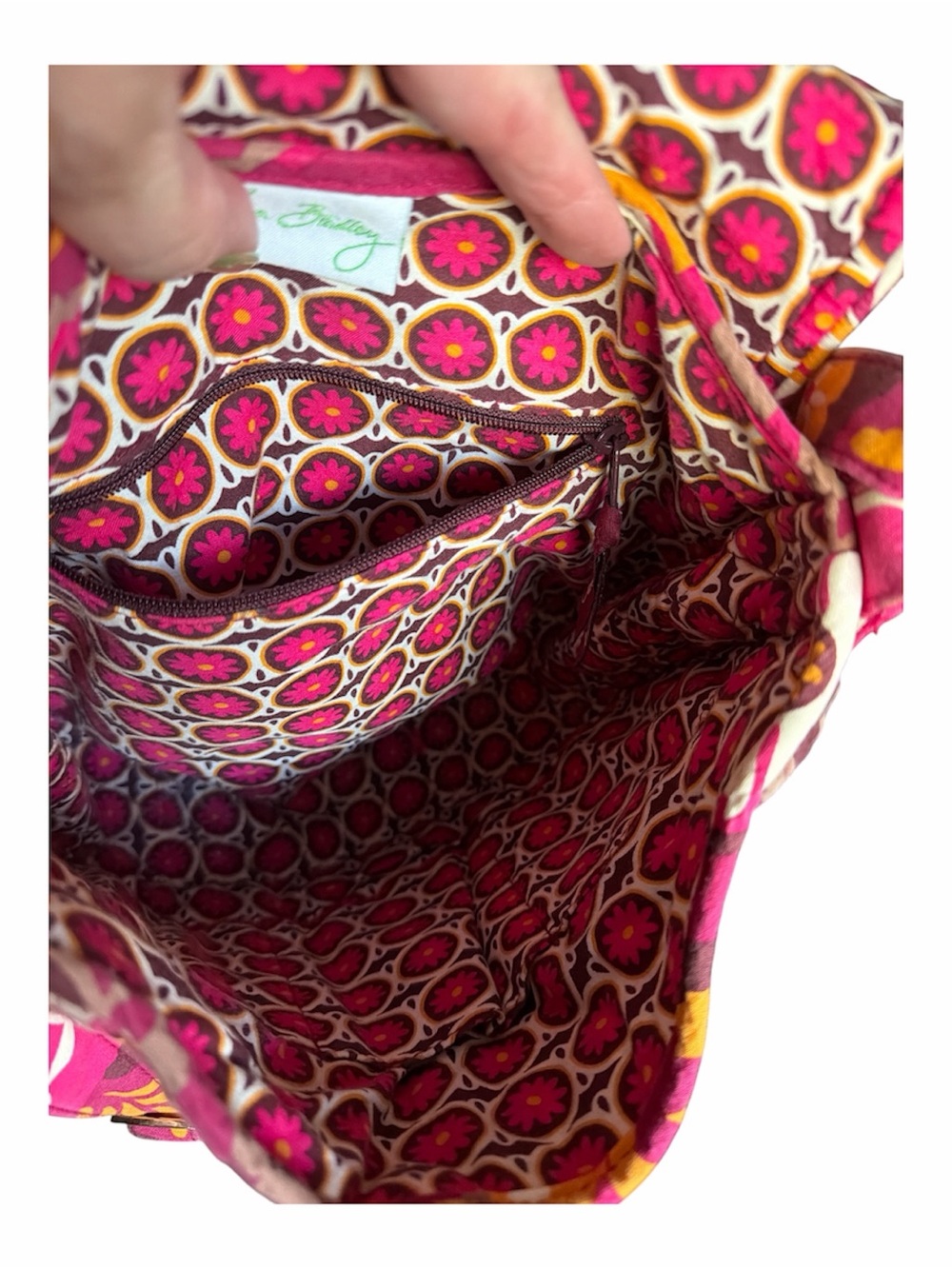 Vera Bradley Retired Carnaby Quilted Saddle Up Crossbody - Picture 6 of 7
